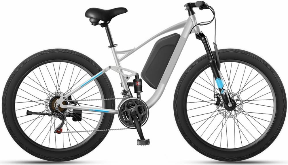 750w Fat Tire Ebike Full Suspension Fat Tyre Electric Mountain Bike Snow 13-22Ah